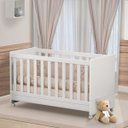 Ver imagem 2 de Berço Mini Cama Americano Encanto com Rodízios Branco
