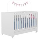 Ver imagem 1 de Berço Mini Cama Americano Encanto com Rodízios Branco