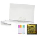 Ver imagem 2 de Lousa Luminaria Led Caneta Anotaçao Quadro Desenho Recado Escrita Decoraçao Casa Sala Quarto Escrito
