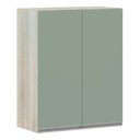 Ver imagem 1 de Armário Para Cozinha 60cm 2 Portas Lis Legno Crema C/Verde
