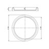 Prato Redondo para Vaso 30 4,5cm x 34cm Japi - 3