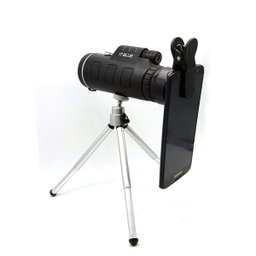 Luneta Telescópio Monóculo Tático 40 X 60 Com Tripé e suporte para acoplar no Celular - 2 Luneta Telescópio Monóculo Tático 40 X 60 Com Tripé e suporte para acoplar no Celular - 2