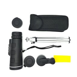 Luneta Telescópio Monóculo Tático 40 X 60 Com Tripé e suporte para acoplar no Celular - 6 Luneta Telescópio Monóculo Tático 40 X 60 Com Tripé e suporte para acoplar no Celular - 6