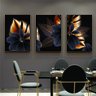 Quadro Decorativo Sala Quarto Trio Folhas Flores - 2