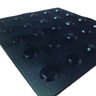 Piso Tatil Alerta Borracha 25x25x5mm Kit Com 10pç Preto - 1