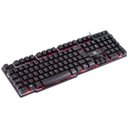 Ver imagem 1 de Teclado USB Gamer 107 Teclas + 12 Multimídia Com Backlight 3 Cores Sensação Tecla Mecânica - VX Gami