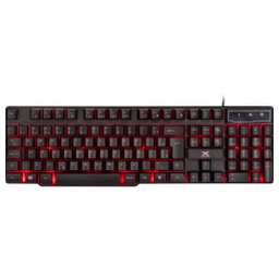 Teclado USB Gamer 107 Teclas + 12 Multimídia Com Backlight 3 Cores Sensação Tecla Mecânica - VX Gami - 2
