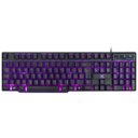 Ver imagem 5 de Teclado USB Gamer 107 Teclas + 12 Multimídia Com Backlight 3 Cores Sensação Tecla Mecânica - VX Gami