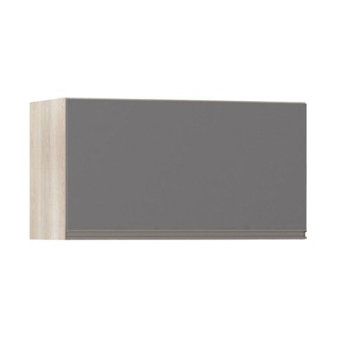 Armário Basculante 70cm 1 Porta Legno Crema C/Cinza Puro