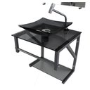 Ver imagem 2 de GABINETE DE VIDRO FUME 40CM AC COM CUBA QUADRADA