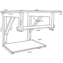 Ver imagem 6 de GABINETE DE VIDRO FUME 40CM AC COM CUBA QUADRADA