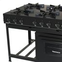 Ver imagem 5 de Fogão Industrial Venâncio a Gás Bravo 6 Bocas com Forno Preto Br6bfpr
