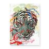 Quadro Decorativo em Tela Canvas Tigre Tintas Close - 46x32,5cm - Arte Maníacos - 1