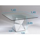 Ver imagem 2 de Mesa de Jantar Espelhada Diamond