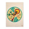 Quadro Decorativo em Madeira Passarinho Plim Sol - 32,5x23cm - 1