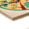 Quadro Decorativo em Madeira Passarinho Plim Sol - 32,5x23cm - 2