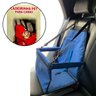 Assento Cadeirinha de Transporte Pet Carro Cachorro/gato com Cinto passeio/viagem - Azul - 4
