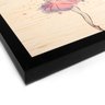 Quadro Decorativo em Madeira Bailarina Color - 46x32,5cm (Moldura caixa em laca preta) - Arte Maníac - 2