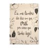 Quadro Decorativo em Madeira Dias em que Orei - 32,5x23cm - 1