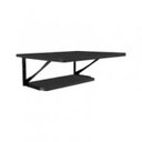 Ver imagem 2 de Kit com 02 prateleiras e suportes em aço KIT 2 Z:Preto