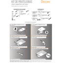 Ver imagem 4 de Kit com 02 prateleiras e suportes em aço KIT 2 Z:Preto