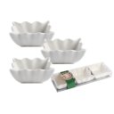 Ver imagem 2 de Kit 3 Ramekin Quadrados Tigela em Porcelana Pequena Ramequim:branco