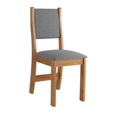 Ver imagem 3 de Mesa de Jantar Redonda 90x90 Fox com 4 Cadeiras Sol Mel/blonde/cinza - Casa Giulia