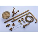 Ver imagem 7 de Chuveiro Vintage Bronze Antigo Monocomando Água Quente/fria