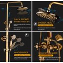 Ver imagem 6 de Chuveiro Vintage Bronze Antigo Monocomando Água Quente/fria