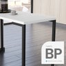 Mesa de Cozinha Multiuso Lanche Rápido Estilo Industrial 120x50cm BP Prattica F02 Branco - Mpozenato - 6