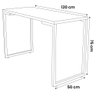 Mesa de Cozinha Multiuso Lanche Rápido Estilo Industrial 120x50cm BP Prattica F02 Branco - Mpozenato - 4