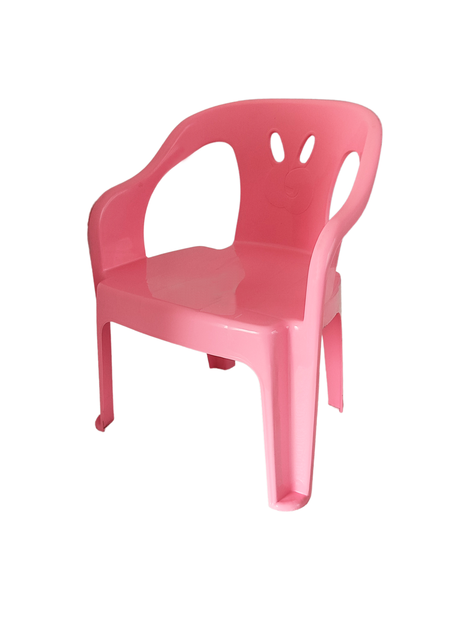 2 Cadeiras Mini Poltrona Infantil de Plástico Rosa e Azul - 3