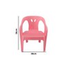 2 Cadeiras Mini Poltrona Infantil de Plástico Rosa e Azul - 5