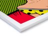 Quadro Decorativo PWR GRL Pop Art - 32,5x23cm (Moldura em laca branca) - Arte Maníacos - 2