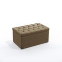 Ver imagem 3 de Kit Cabeceira Estofada Decorativa Pegasus e Calçadeira Sagitarius 90 Para Cama de Solteiro Sued Capu