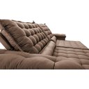 Ver imagem 4 de Sofá Retrátil e Reclinável 2,35m Molas Ensacadas Cama inBox Big Space com Bordado 3D Velusoft
