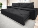 Ver imagem 1 de Sofá com Carregador Usb e Molas no Assento Retrátil Reclinável Nice 2,10m Linho Soft - Netsofas