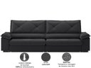 Ver imagem 6 de Sofá com Carregador Usb e Molas no Assento Retrátil Reclinável Nice 2,10m Linho Soft - Netsofas