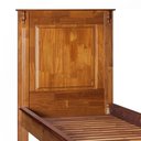 Ver imagem 2 de Cama Solteiro 88cm em Madeira Maciça Hannover 60834 Linz Móveis - Imbuia Glazer