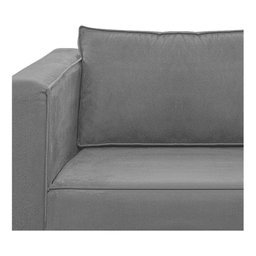 Sofá 2 Lugares Europa Suede Cinza - Am Decor - 5
