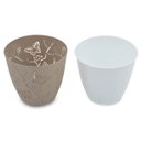 Ver imagem 2 de Kit 3 Vasos de Flores Plantas 2,5L cada Cachepot 3D Floreira de Mesa Plástico Borboletas Plasvale
