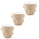 Ver imagem 1 de Kit 3 Vasos de Flores Plantas 2,5L cada Cachepot 3D Floreira de Mesa Plástico Borboletas Plasvale