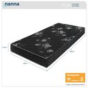 Ver imagem 2 de Colchão Solteiro Andes Bordado Preto Espuma D20 88x188x14cm