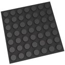 Ver imagem 1 de Piso Bolinha 20x20cm Amarrado com 20 Peças 0,80m² - Artesanal Piso 20x20 Bolinha Preto Am20pcs 0,80m
