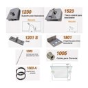 Ver imagem 2 de Kit bascula acessórios completo para vidro temperado Blindex