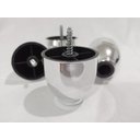 Ver imagem 5 de Kit 6 Pés para Sofás Estofados Ágata Cromado Altura 6cm Poltronas Rack e Etc