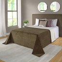 Ver imagem 1 de Cobertor Avulso Casal com efeito Pele de Carneiro - Chamber Sherpa Castanho - Tekstil