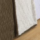 Ver imagem 7 de Cobertor Avulso Casal com efeito Pele de Carneiro - Chamber Sherpa Castanho - Tekstil