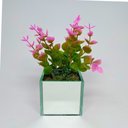 Ver imagem 1 de Folhas de Eucalipto com Vaso Espelhado - Rosa