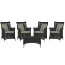 Ver imagem 1 de 4 Poltronas e 1 Mesa Igapó em Alumínio Pintura Fendi Corda Náutica Estofado 8